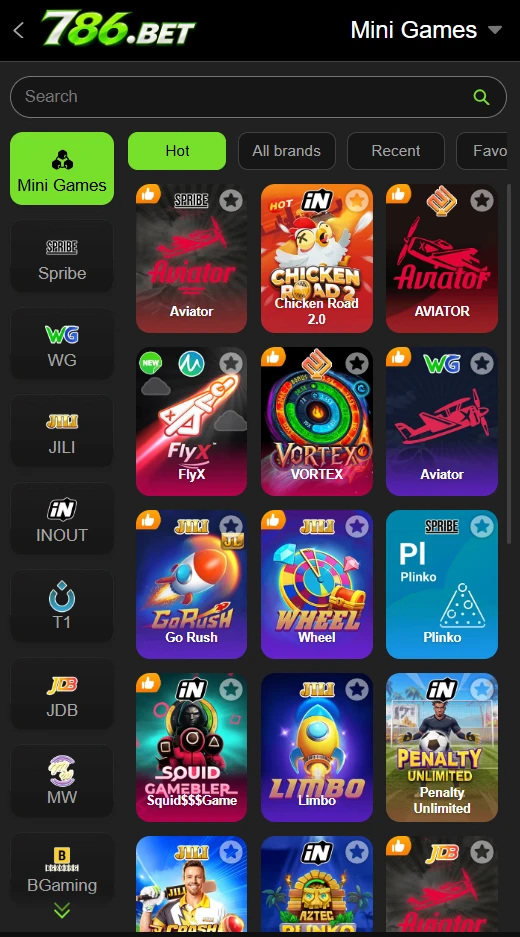 786 Bet Games